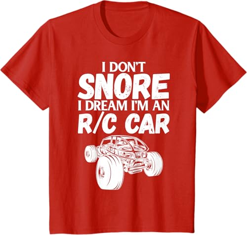 Miniatura 3 de Camiseta RC Car Racing I Don't Snore I Dream RC Racing Meme RC con cita, Negro, S