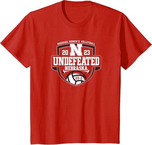 Miniatura 3 de Nebraska Cornhuskers Camiseta de voleibol Undefeated 2023 roja para mujer, Rojo -