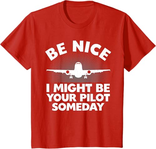 Miniatura 3 de Divertida camiseta de piloto de aviación para hombres y mujeres, Negro -