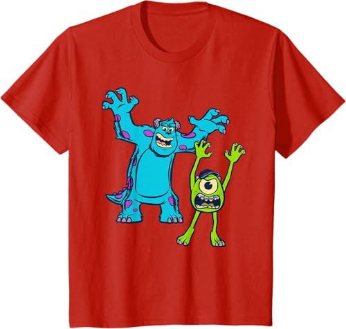 Miniatura 62 de Disney Pixar Monsters University Sulley and Mike T-Shirt Black,Navy Blue,Asphalt Grey,White,Baby Blue,Red,Kelly Green,Olive Green,Lemon