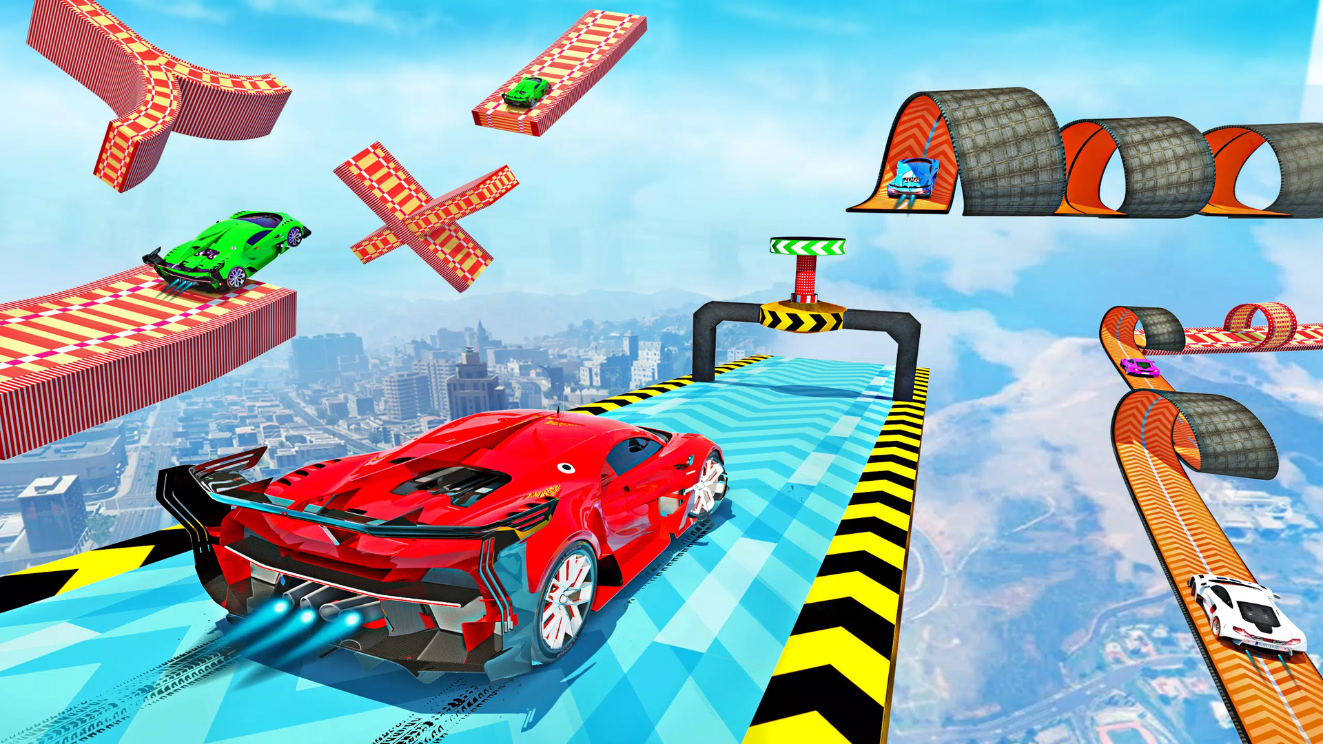 Ultimate Mega Ramp Car Stunt Racing Games - Car Driving Games - GT Car ...