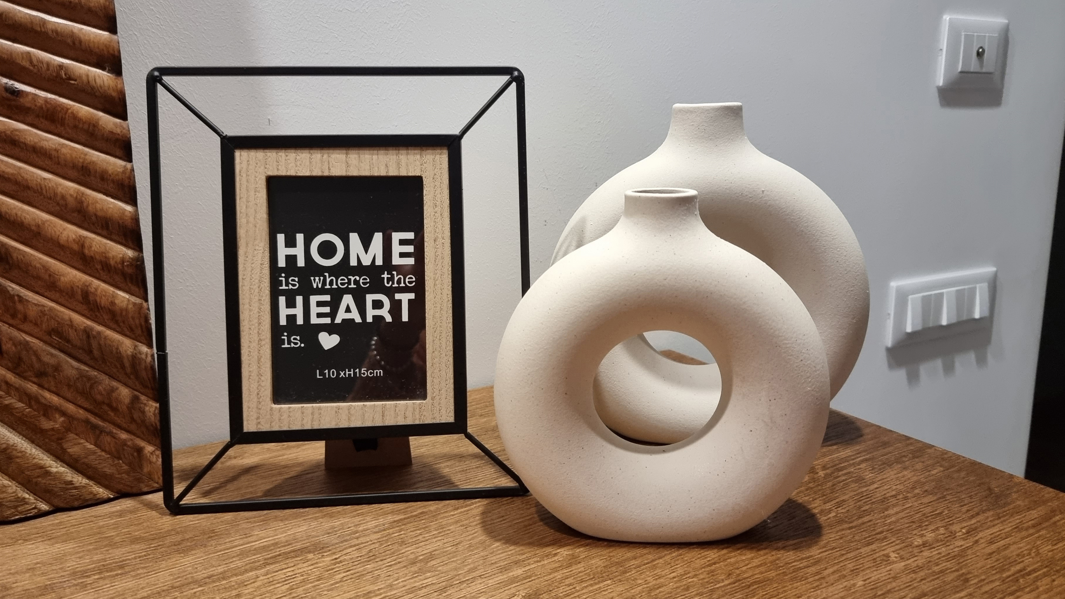 FBWSM Vaso in Ceramica per Arti Moderne Vaso per Ciambella Vaso per Fiori di astrazione Vasi in Stile Nordico Moderno per Fiori Soggiorno Ufficio Decorazione per la casa-2