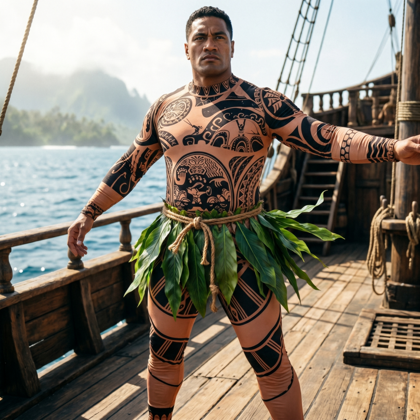 Amazon.com: YUWETAO Maui Tattoo Cosplay Costume/Pants Halloween