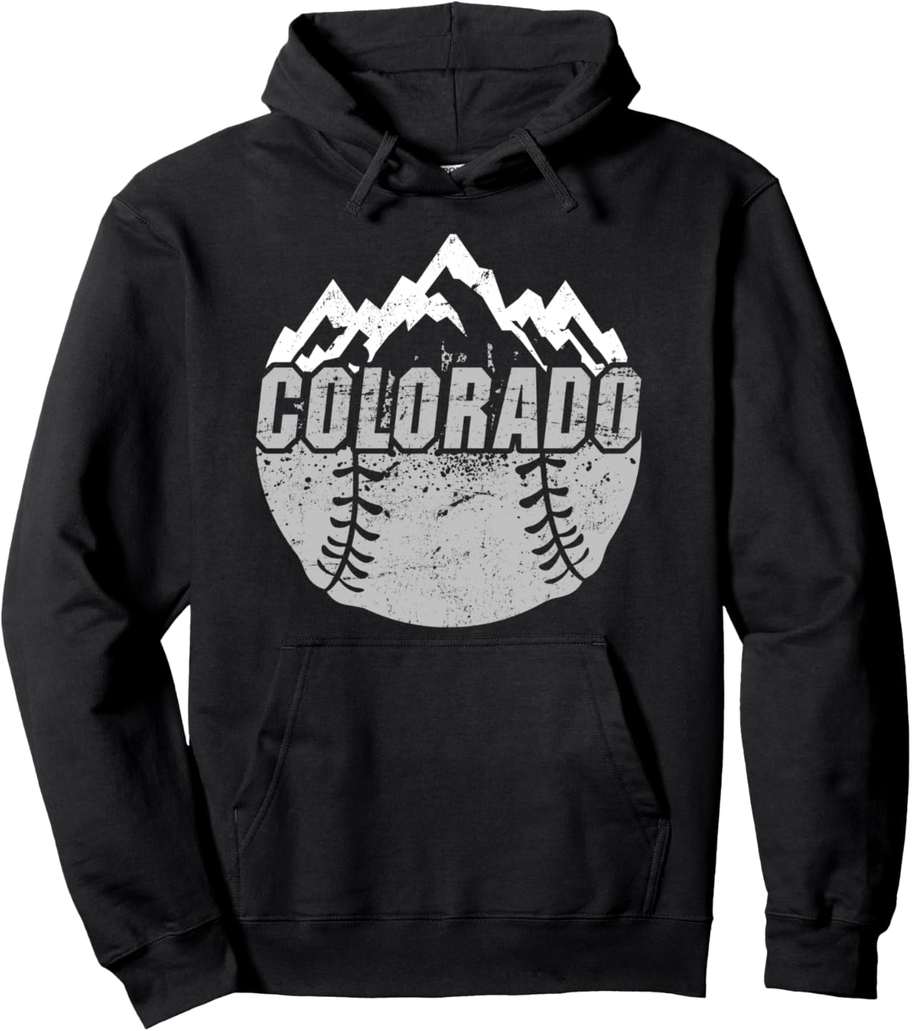 Colorado Baseball Rocky Mountains Design Pullover Hoodie