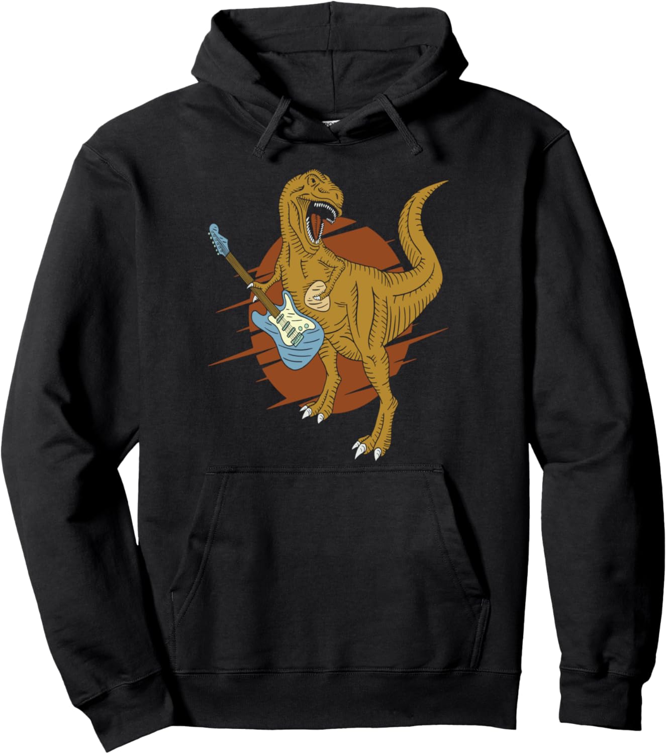 T-Rex Guitar Classic Rock Shirt Men Women Pullover Hoodie