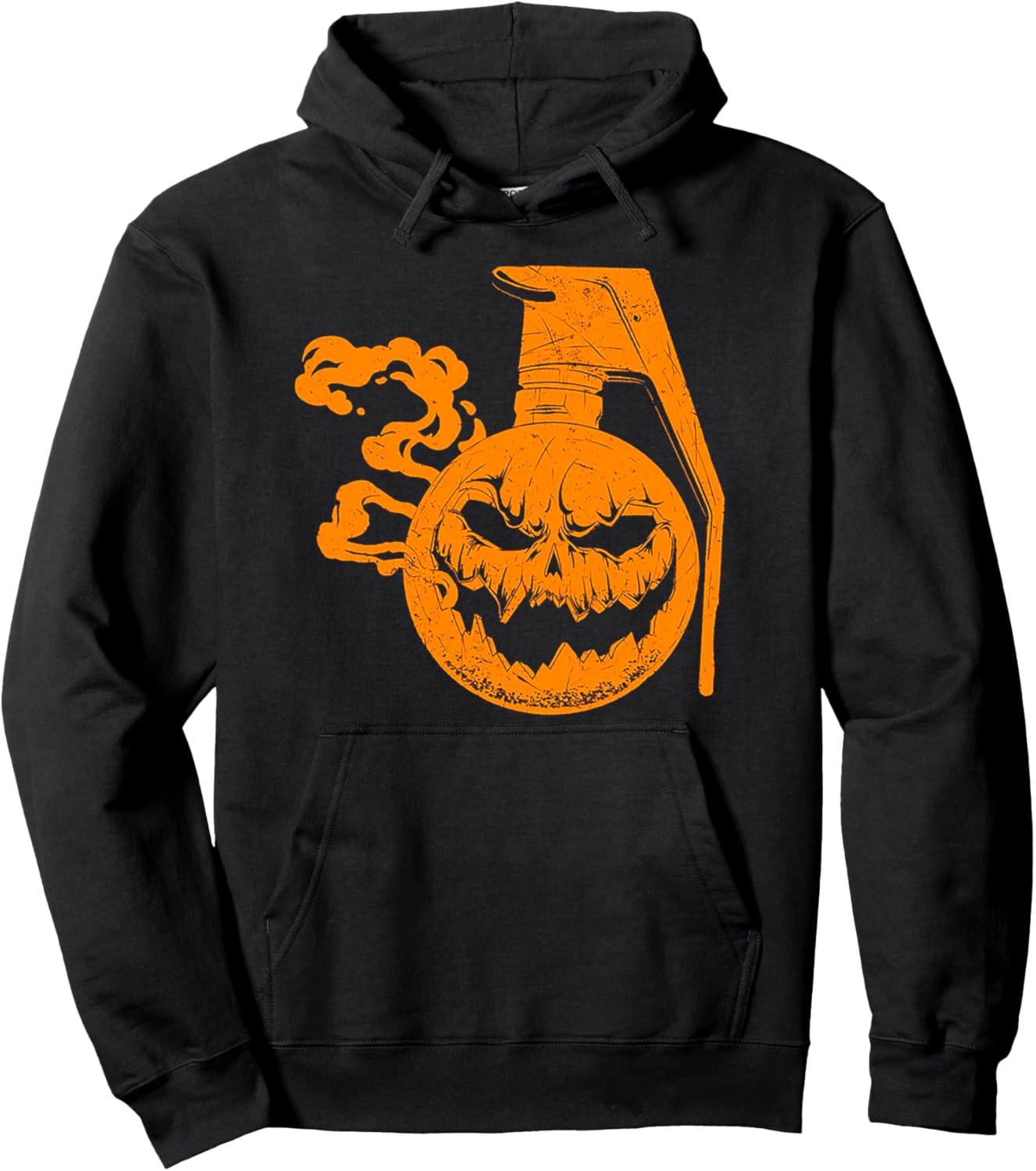 Pumpkin Grenade Funny Halloween Pullover Hoodie