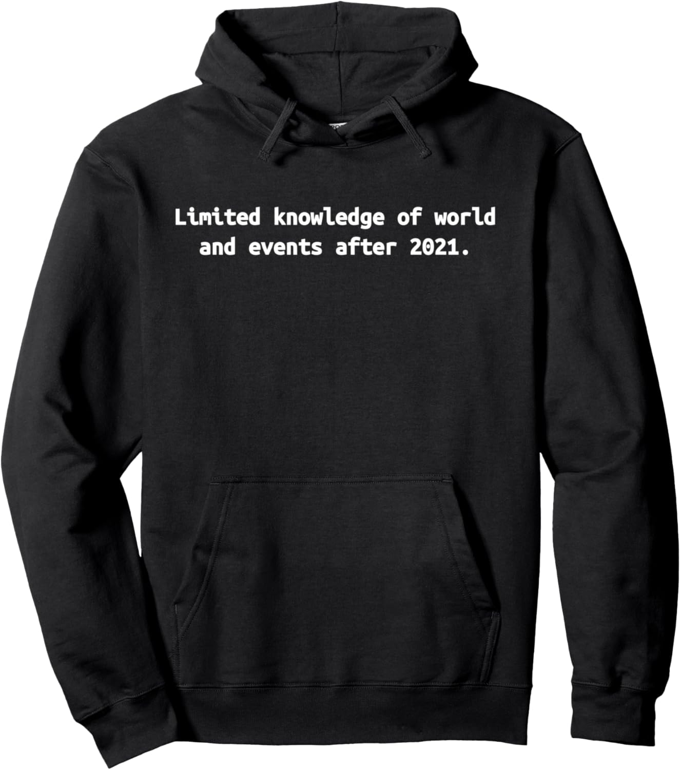 2021 Knowledge Cutoff Large Language Models & Generative AI Pullover Hoodie