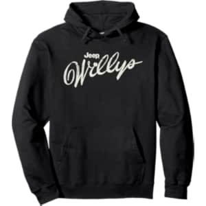 Jeep Willys Script Logo Pullover Hoodie