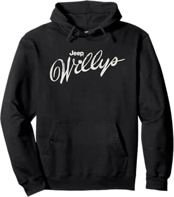 Jeep Willys Script Logo Pullover Hoodie