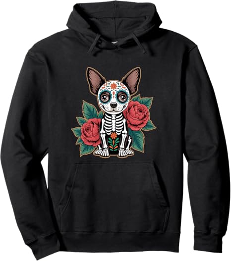 Chihuahua Dia De Los Muertos Design Lr