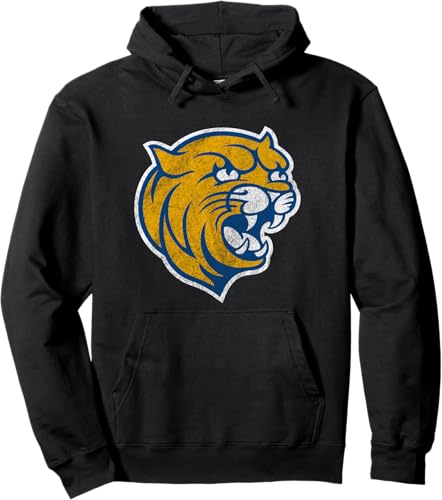 Johnson and Wales University JWU Wildcats - Sudadera con capucha, Negro - Negro,Jaspeado Oscuro,Gris Jaspeado