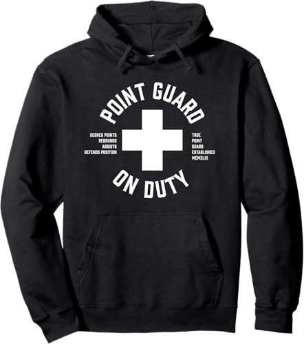Point Guard Basketball Shirt - Bball Life Guard Pullover Hoodie Black,Asphalt Grey,Dark Heather Grey,Royal Blue,Burgundy,Navy Blue