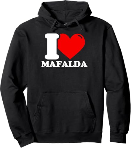 Sudadera con capucha I Love Mafalda Negro -