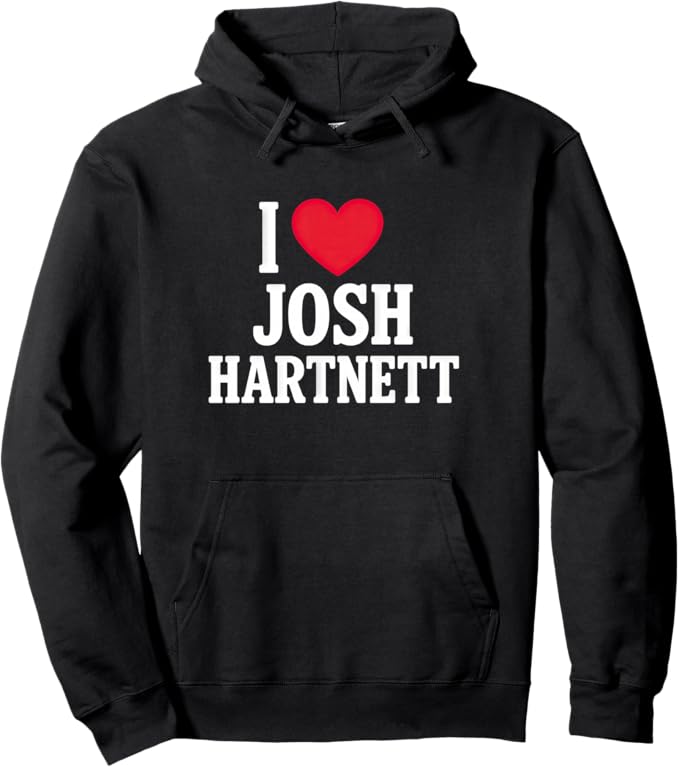 I Love Josh Hartnett – Retro Heart Fan Art Pullover Hoodie