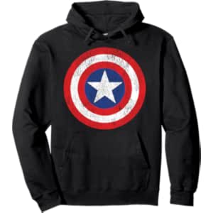 Marvel Captain America Shield Logo Pullover Hoodie