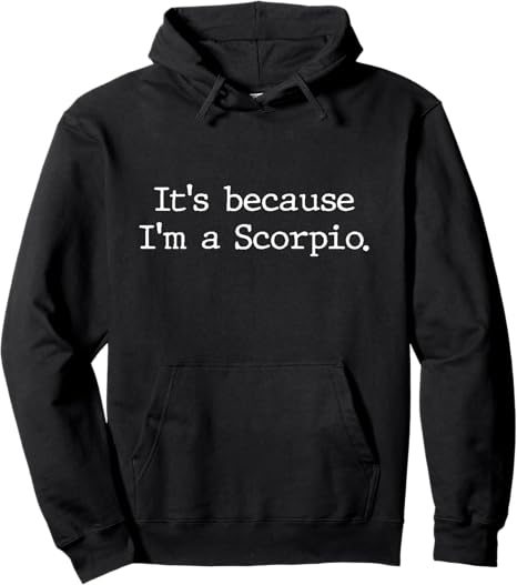 Scorpio Horoscope Gift Women Girls Men Zodiac Sign Astrology Pullover Hoodie