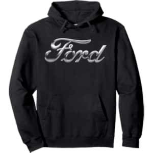 Ford Chrome Script Logo Pullover Hoodie