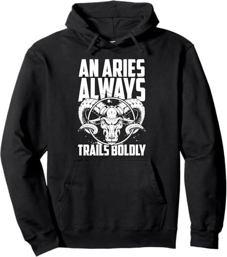 Zodiac Aries - Sign Star Horoscope Starsign Pullover Hoodie