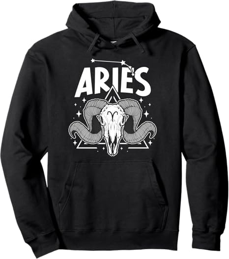 Aries Zodiac Sign Aries Birthday Aries Horoscope Pullover Hoodie
