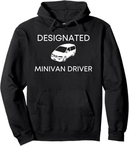 Designated Minivan Driver Sarcastic Mama Funny Parenting Pullover Hoodie