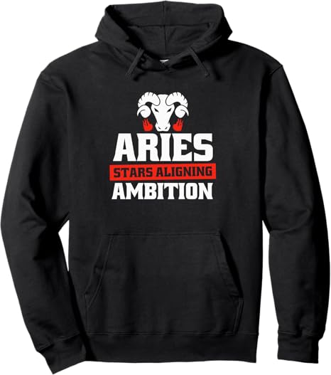 Aries Sign Zodiac - Star Horoscope Starsign Pullover Hoodie