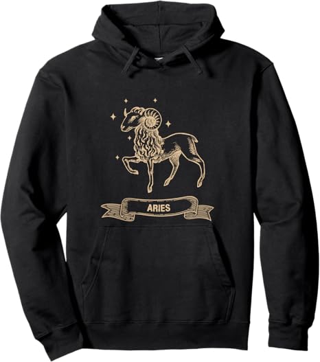 Aries Zodiac Sign Constellation Gift Horoscope Men Women Pullover Hoodie