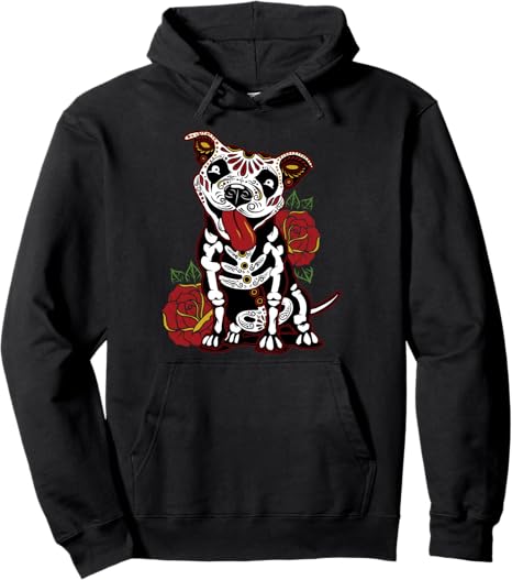 Pitbull Sugar Skull Shirts for Women, Men