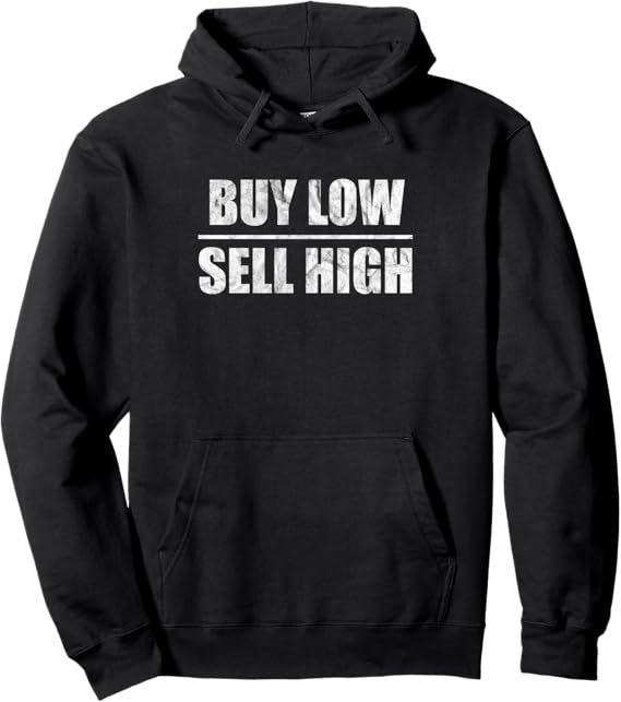 Buy Low Sell High - Vintage Investing Pullover Hoodie