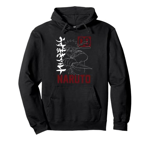 Naruto with Kunai Kanji Pullover Hoodie