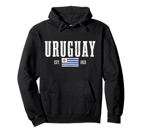 Uruguay Est. 1825 Uruguay Flag Roots Pride Pullover Hoodie