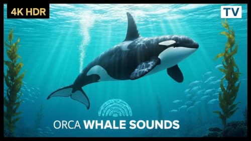 Orca Whale Sounds 4K – Blackfish Hydrophone | Deep Sleep TV Screensaver – vue 7