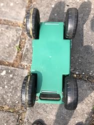 Carrello Porta Attrezzi E Sgabello Draper, In Plastica Verde, Con Vassoio Estraibile E Due Manici, Per Giardinaggio