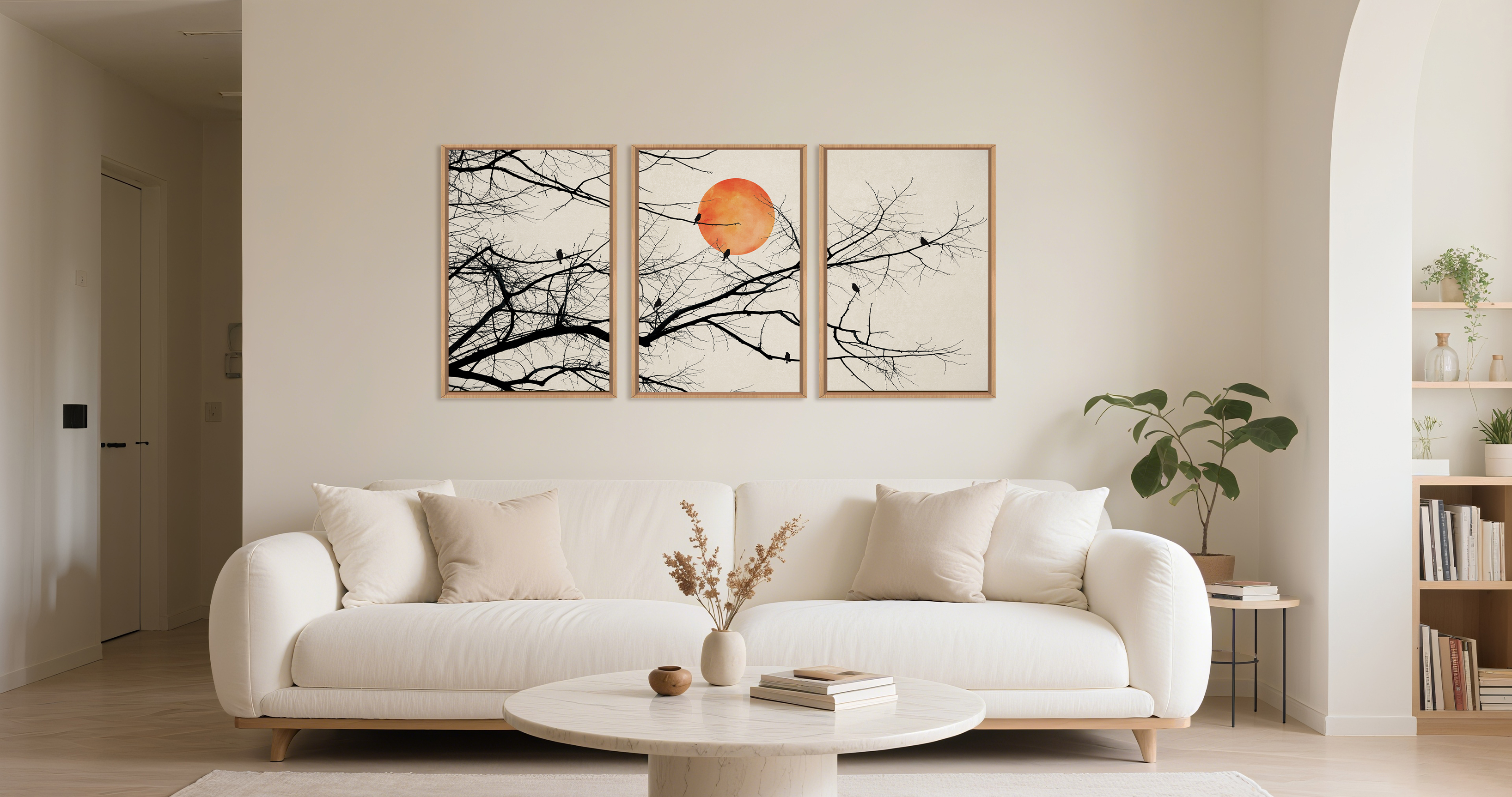Amazon.com: Celestdeco Large Vintage Tree Branch Framed Canvas