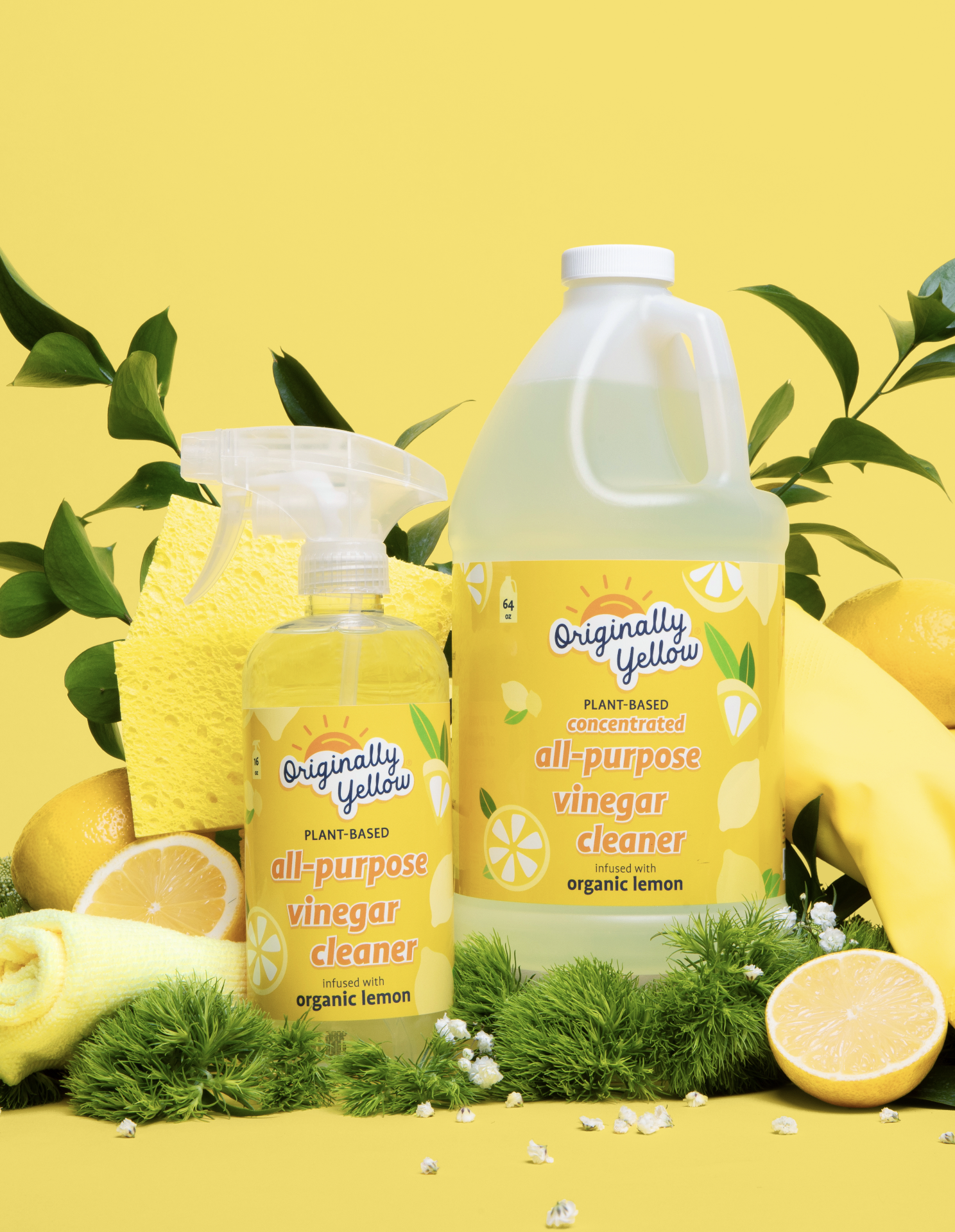 Amazon.com: Originally Yellow Lemon White Vinegar For Cleaning