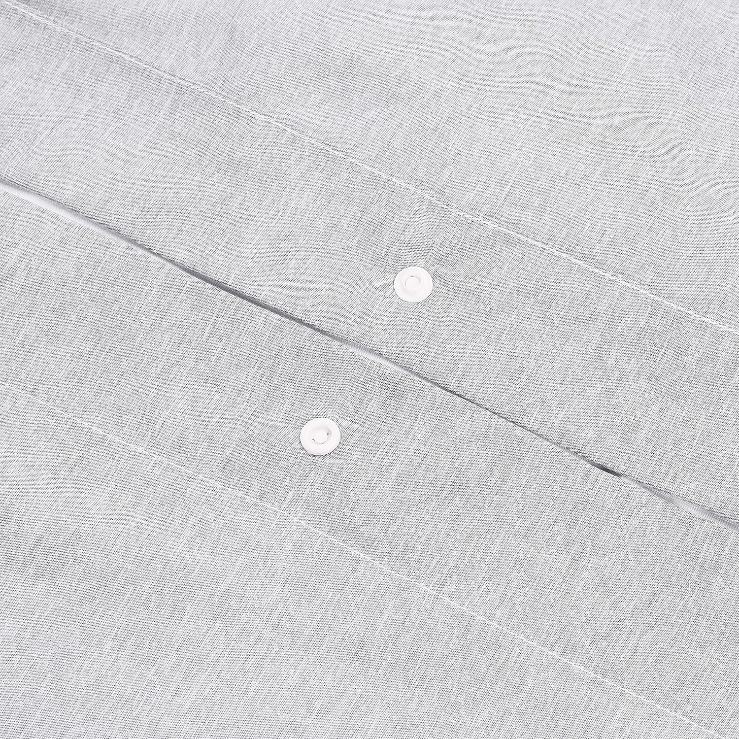 Amazon Basics Chambray Duvet Cover Bed Set - Twin or Twin XL, Slate Grey