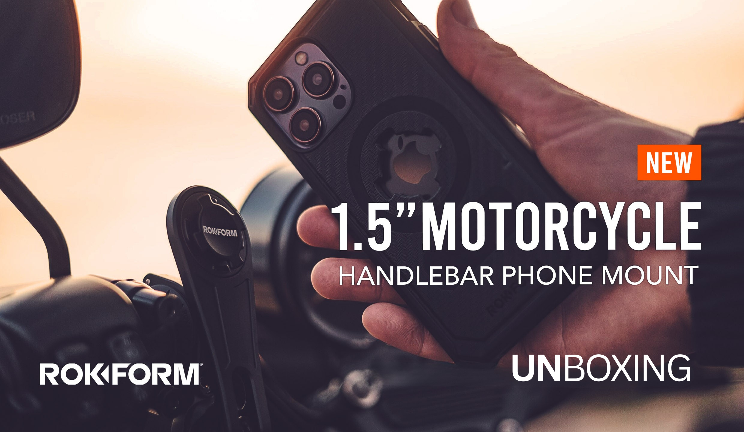 Amazon.com: Rokform Motorcycle Handlebar Phone Mount, Version 2