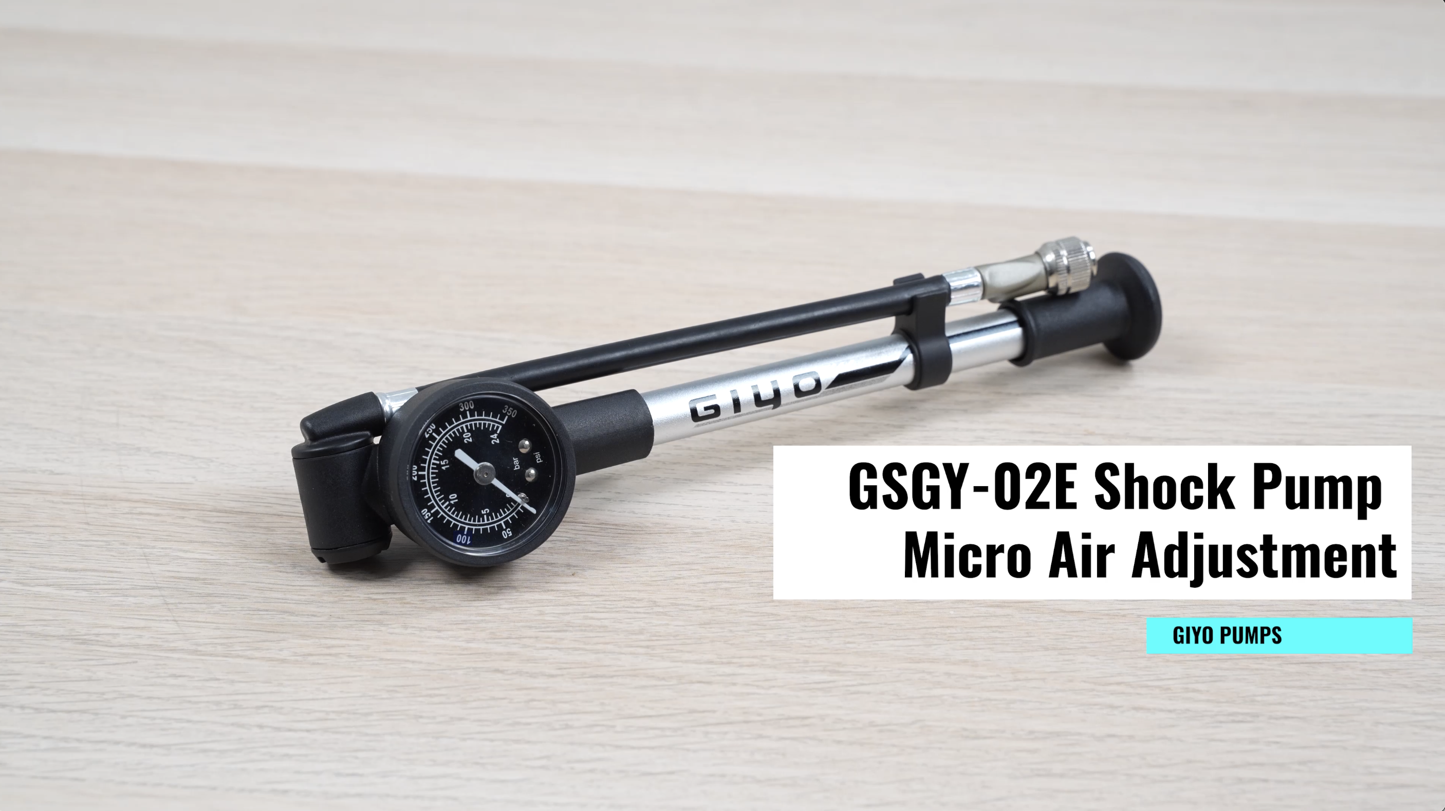 Portable Air Pump GIYO Bike Air Shock Pump High Pressure 300psi