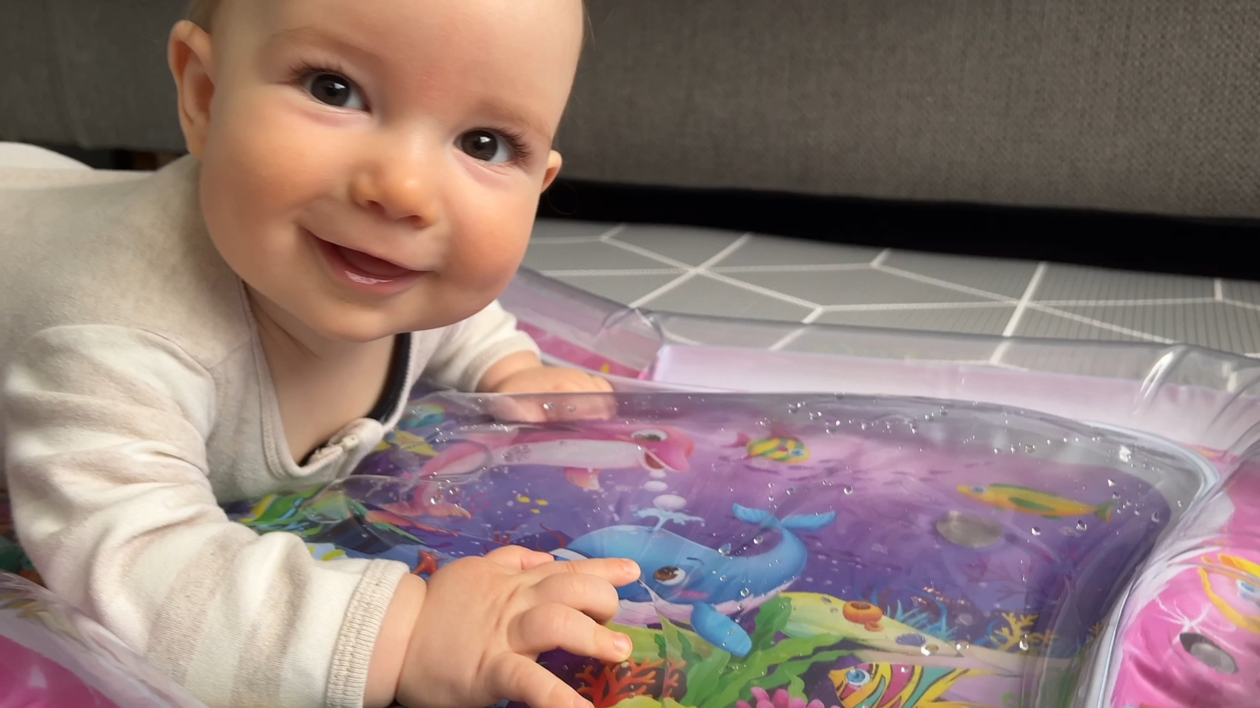 Amazon.com : Infinno Tummy Time Water Mat for Babies, Baby Toys