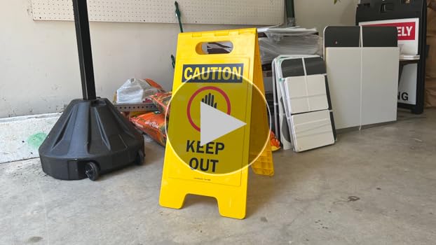 signe様 SmartSign Folding Floor Sign, Legend 