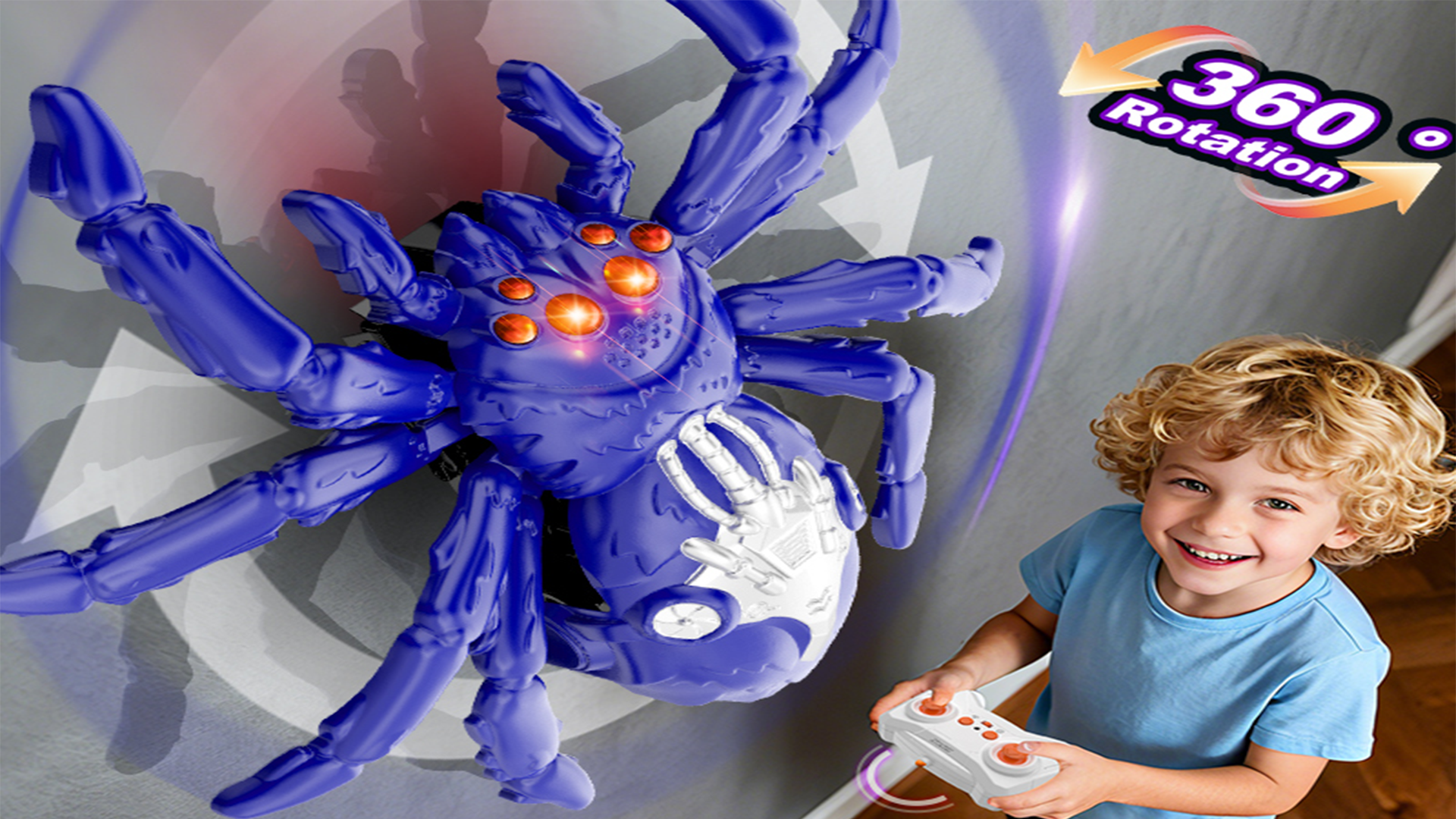 Amazon.com: Nurcazo RC Wall Climbing Spider Toy, USB Rechargeable