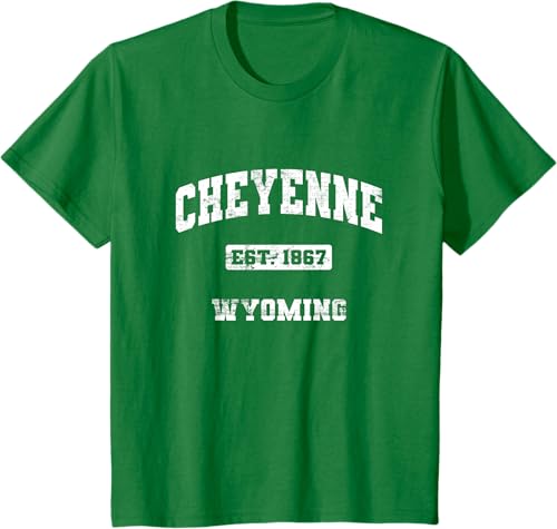 Miniatura 4 de Cheyenne Wyoming WY vintage state Camiseta de estilo atlético, Negro -