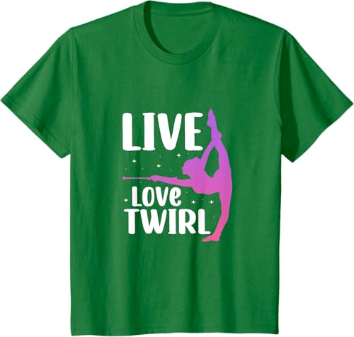Miniatura 22 de Twirl Baton Twirling Twirler Majorettes T-Shirt Black,Navy Blue,Asphalt Grey,Baby Blue,Cranberry Red,Red,Kelly Green,Brown,Olive Green,Dark Heather
