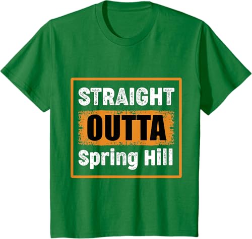 Miniatura 25 de Straight Outta Spring Hill Tennessee USA Vintage Humor T-Shirt Black,Navy Blue,Asphalt Grey,Slate Grey,Cranberry Red,Red,Kelly Green,Brown,Olive