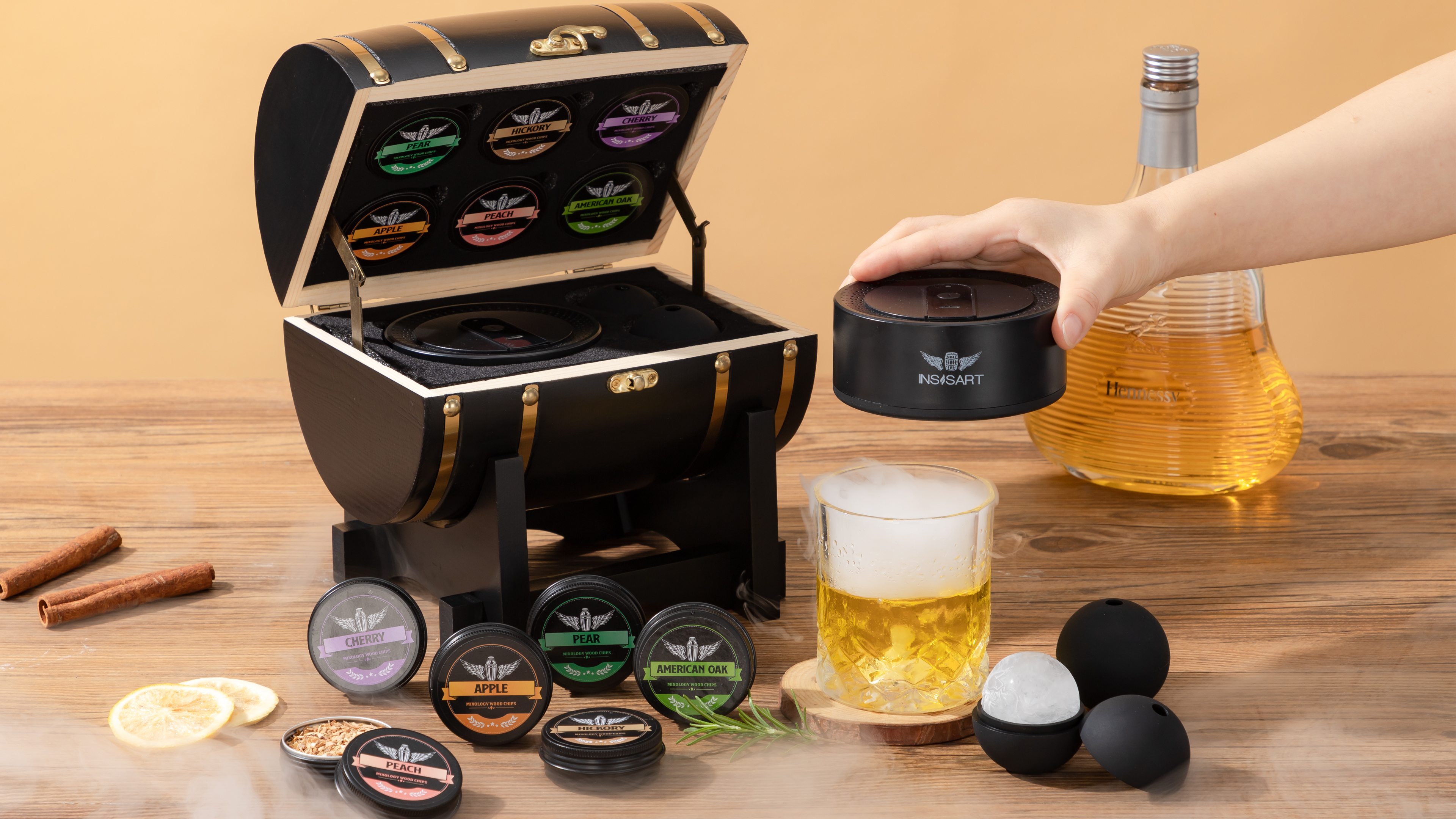 Amazon.com : Electric Whiskey Smoker Kit with Wooden Display
