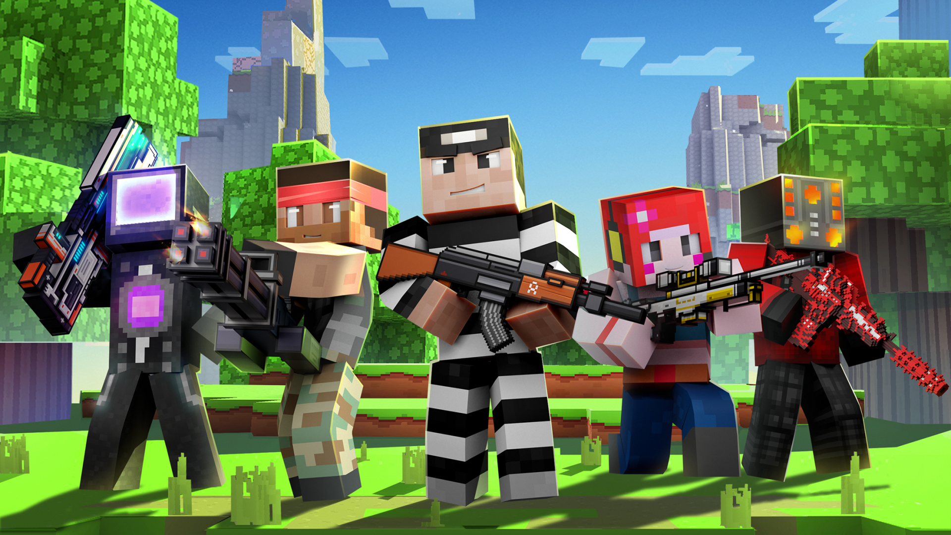 Cops N Robbers (FPS) Mine Mini Game With Survival Multiplayer