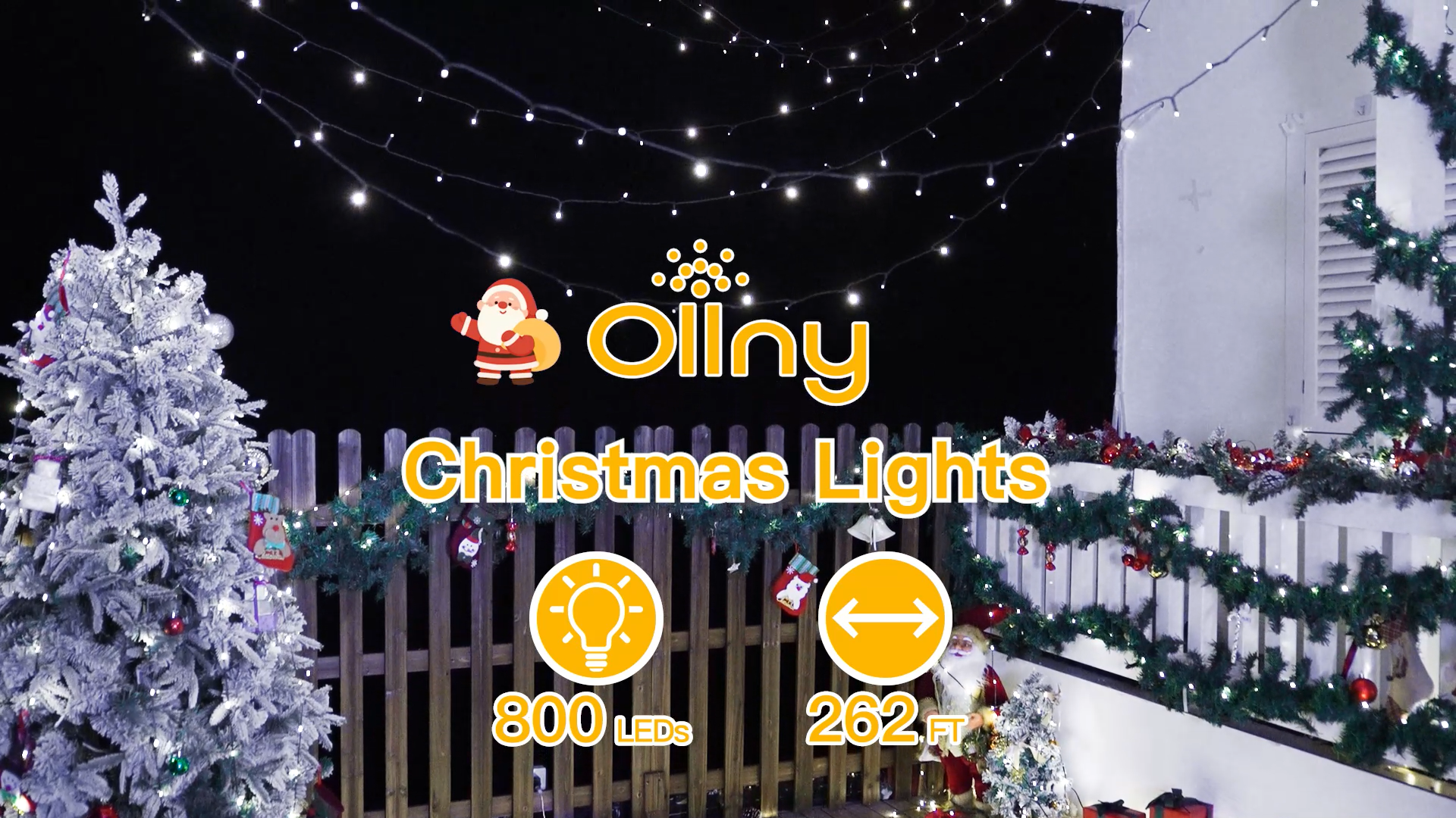 Noël Amazon.com : Snokip 5Ft 273 LED Santa Claus Light with