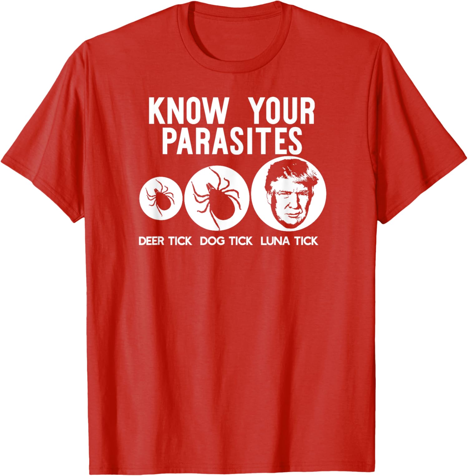Anti-Trump Resist Funny Know Your Parasites USA Unisex T-Shirt - Picture 9 of 11