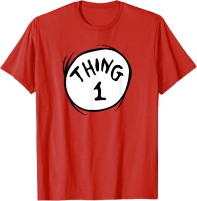 Dr. Seuss Thing 1 Emblem T-Shirt