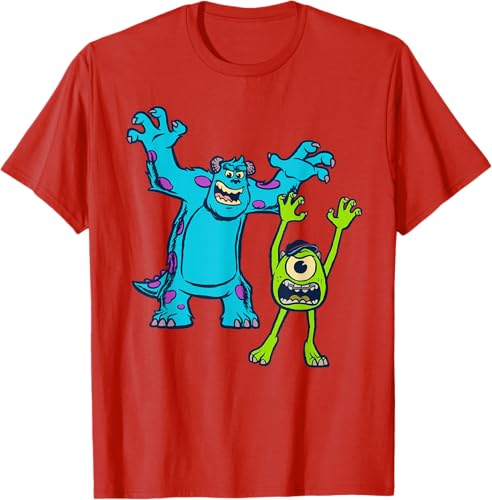 Miniatura 29 de Disney Pixar Monsters University Sulley and Mike T-Shirt Black,Navy Blue,Asphalt Grey,White,Baby Blue,Red,Kelly Green,Olive Green,Lemon