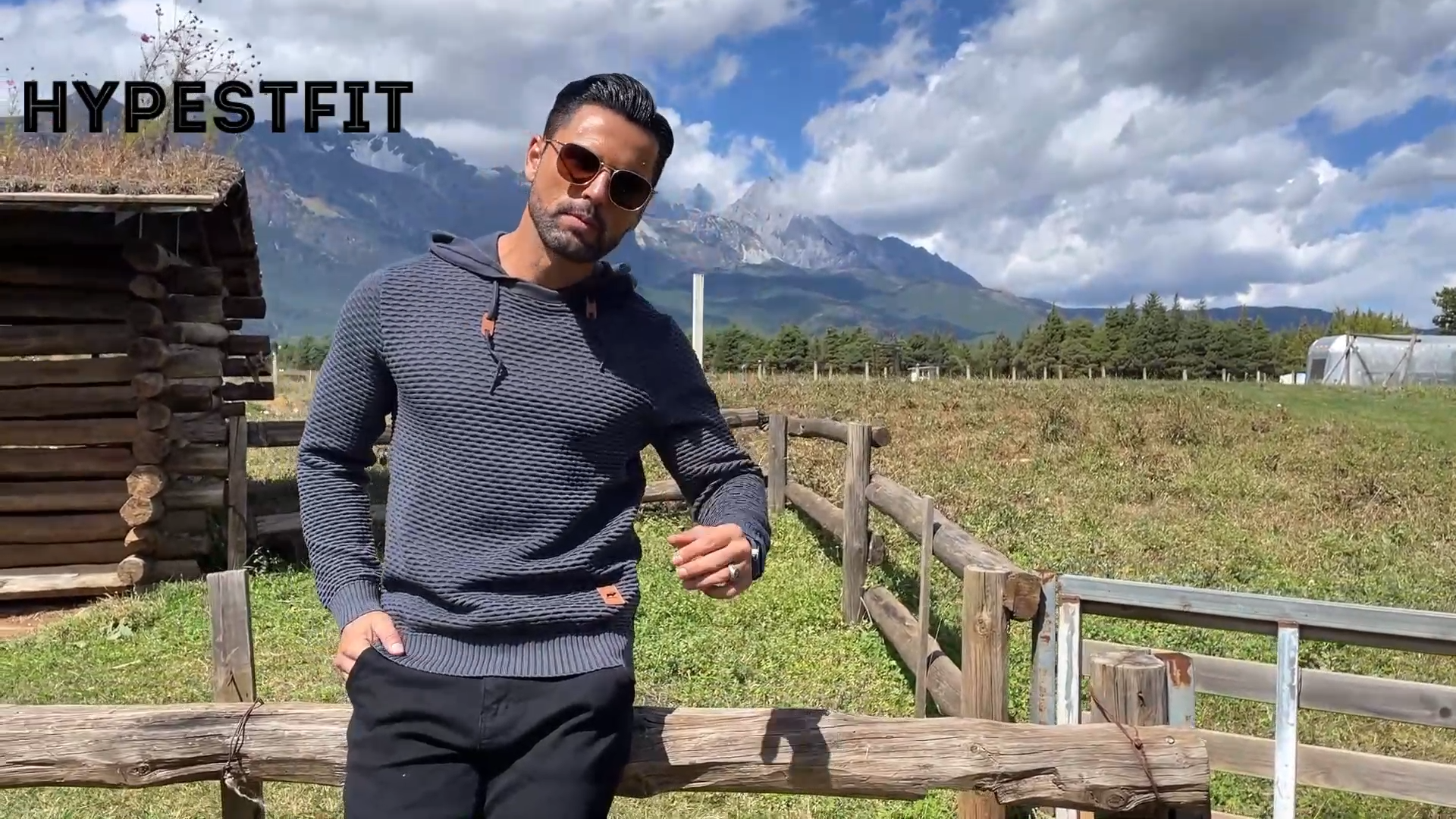 HYPESTFIT Sudadera Con Capucha Para Hombre, Manga Larga, Color Bloque